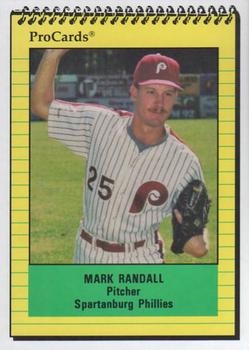 1991 ProCards #897 Mark Randall Front