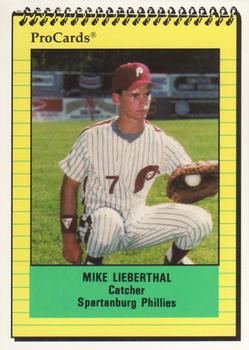 1991 ProCards #899 Mike Lieberthal Front