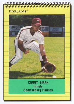 1991 ProCards #904 Kenny Sirak Front