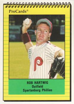 1991 ProCards #910 Rob Hartwig Front
