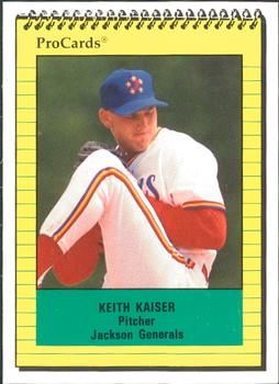 1991 ProCards #923 Keith Kaiser Front