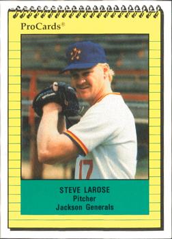 1991 ProCards #924 Steve Larose Front