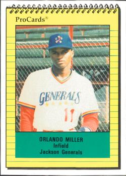 1991 ProCards #934 Orlando Miller Front
