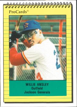 1991 ProCards #935 Willie Ansley Front