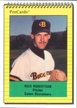 1991 ProCards #948 Rich Robertson Front