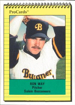 1991 ProCards #953 Ron Way Front
