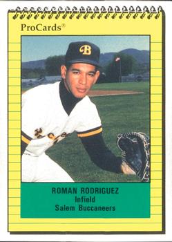 1991 ProCards #961 Roman Rodriguez Front
