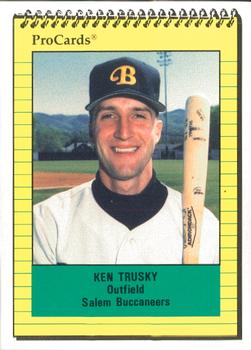 1991 ProCards #967 Ken Trusky Front