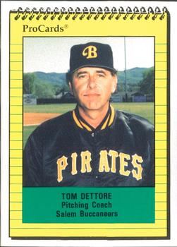 1991 ProCards #969 Tom Dettore Front