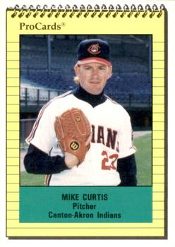 1991 ProCards #974 Mike Curtis Front