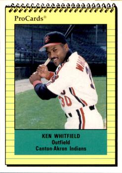 1991 ProCards #994 Ken Whitfield Front