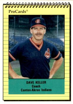 1991 ProCards #997 Dave Keller Front