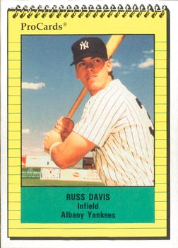 1991 ProCards #1014 Russ Davis Front