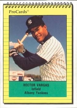 1991 ProCards #1018 Hector Vargas Front