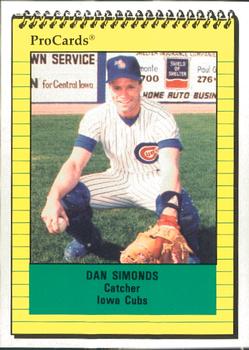 1991 ProCards #1064 Dan Simonds Front