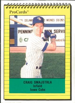 1991 ProCards #1069 Craig Smajstrla Front