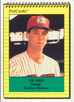 1991 ProCards #1089 Tim Hines Front