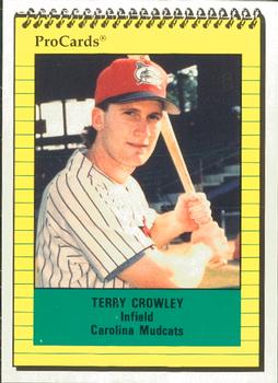 1991 ProCards #1091 Terry Crowley Front
