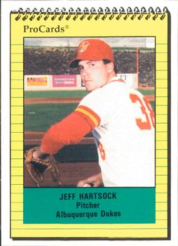 1991 ProCards #1135 Jeff Hartsock Front