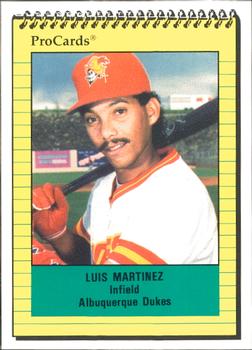 1991 ProCards #1147 Luis Martinez Front
