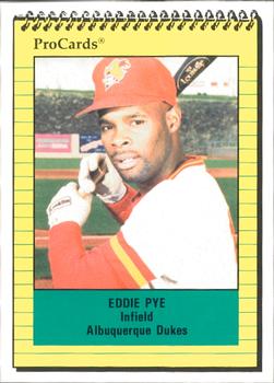 1991 ProCards #1150 Eddie Pye Front