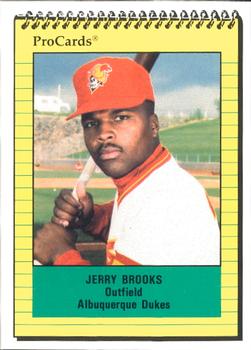1991 ProCards #1153 Jerry Brooks Front