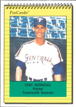 1991 ProCards #1168 Eddy Rodriguez Front
