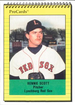 1991 ProCards #1198 Rennie Scott Front
