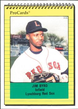 1991 ProCards #1205 Jim Byrd Front