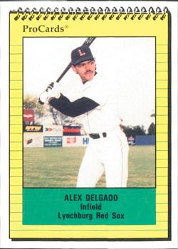 1991 ProCards #1206 Alex Delgado Front