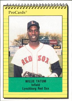 1991 ProCards #1208 Willie Tatum Front