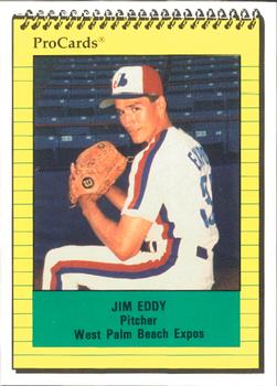 1991 ProCards #1221 Jim Eddy Front