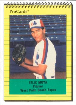 1991 ProCards #1224 Felix Moya Front