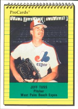 1991 ProCards #1229 Jeff Tuss Front