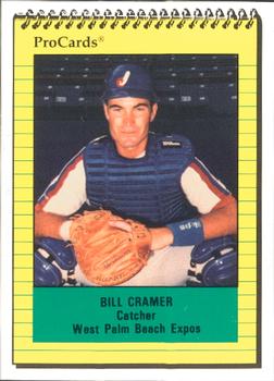 1991 ProCards #1231 Bill Cramer Front