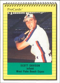 1991 ProCards #1235 Scott Davison Front