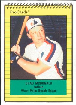1991 ProCards #1237 Chad McDonald Front
