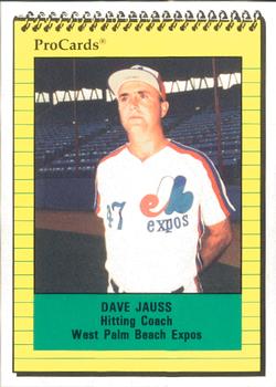 1991 ProCards #1245 Dave Jauss Front