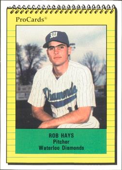 1991 ProCards #1252 Rob Hays Front