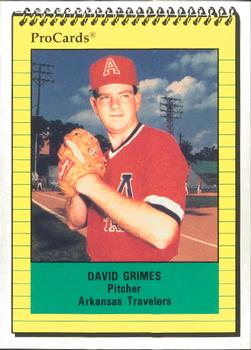 1991 ProCards #1278 David Grimes Front