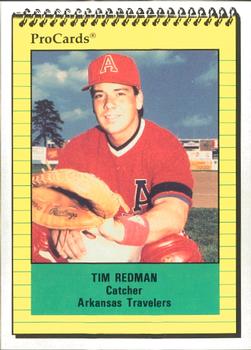 1991 ProCards #1290 Tim Redman Front