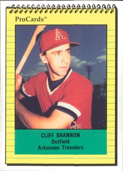 1991 ProCards #1298 Cliff Brannon Front