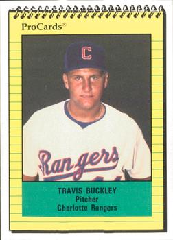 1991 ProCards #1307 Travis Buckley Front