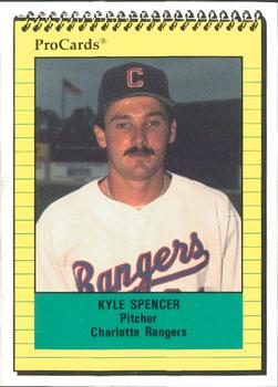 1991 ProCards #1315 Kyle Spencer Front