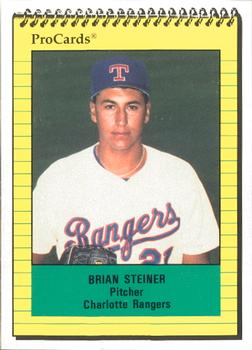 1991 ProCards #1316 Brian Steiner Front