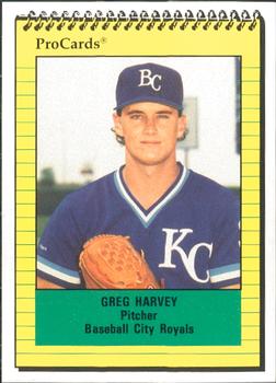 1991 ProCards #1392 Greg Harvey Front
