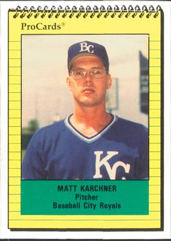 1991 ProCards #1395 Matt Karchner Front