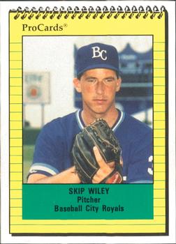 1991 ProCards #1399 Skip Wiley Front