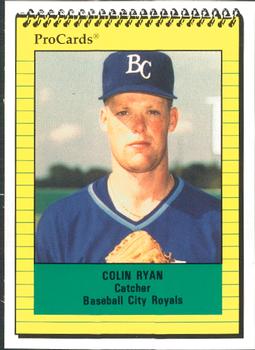 1991 ProCards #1401 Colin Ryan Front