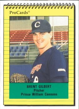 1991 ProCards #1417 Brent Gilbert Front